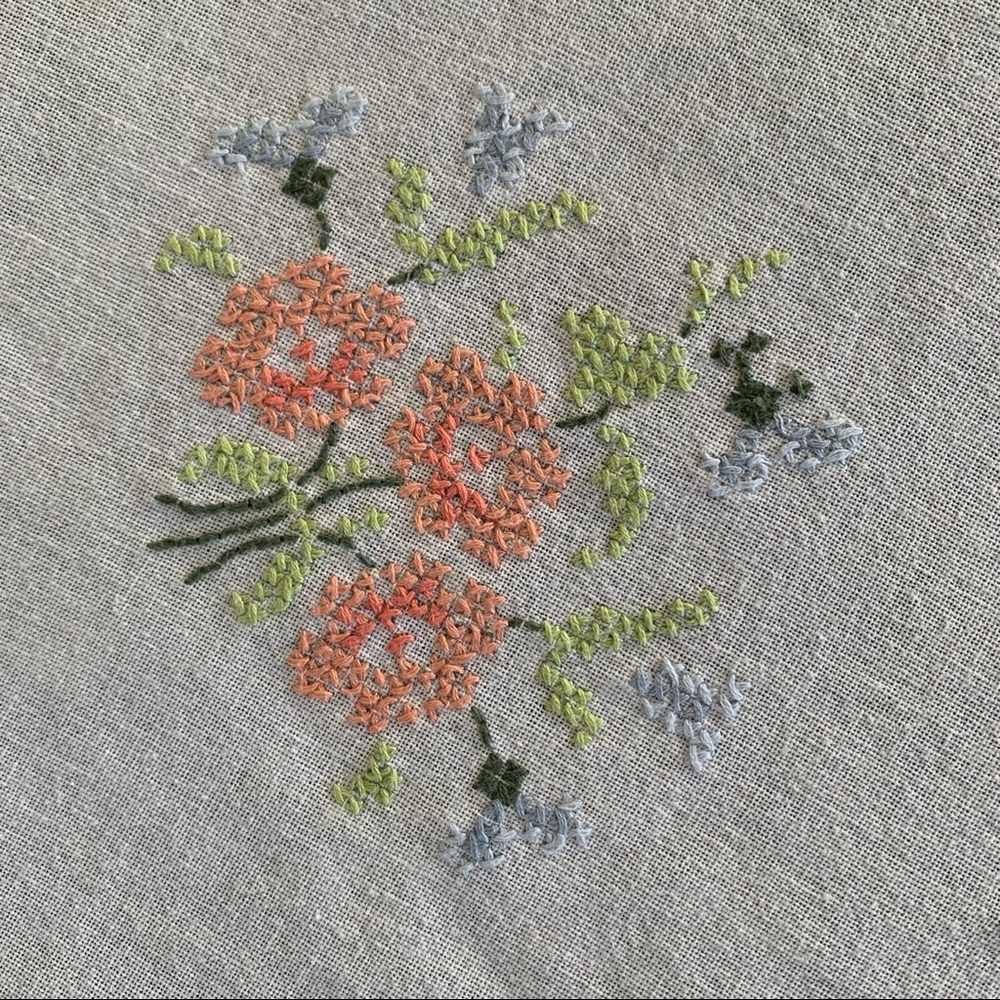 Vintage European Hand embroidered tablecloth